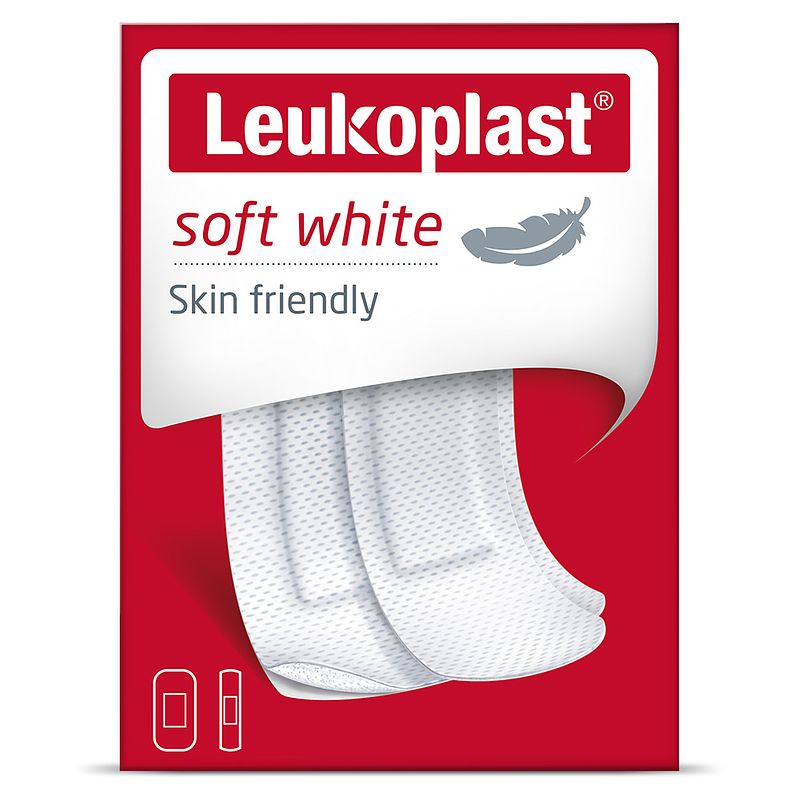 Foto van Leukoplast soft white assortiment wondpleister