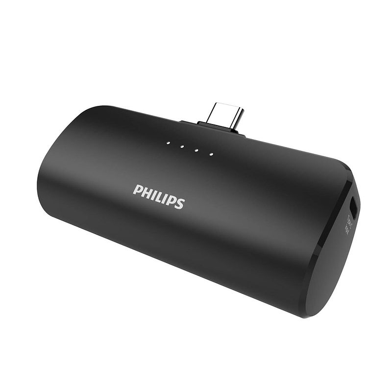 Foto van Philips powerbank 2500mah - dlp2510v/00 - mini externe batterij - zwart