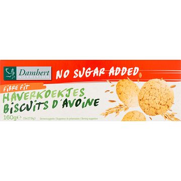 Foto van Damhert nutrition fibre fit haverkoekjes 9 x 17, 8g bij jumbo