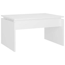 Foto van Vidaxl salontafel 68x50x38 cm spaanplaat wit