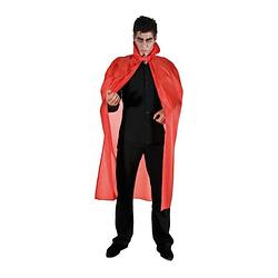 Foto van Halloween dracula cape - voor volwassenen - rood - l127 cm - carnavalskostuums