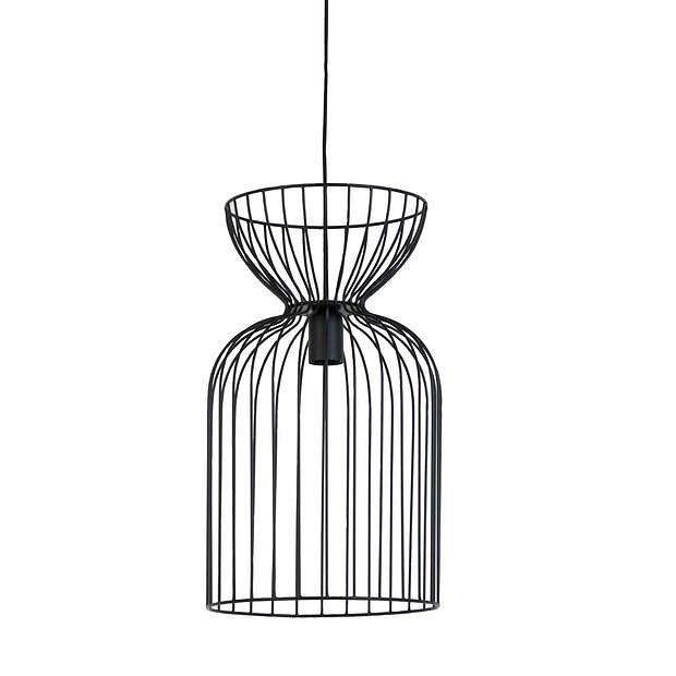 Foto van Light & living - hanglamp lazar - 28x28x50 - zwart