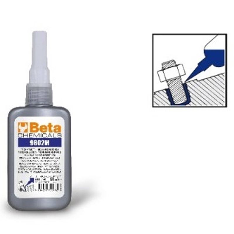 Foto van Beta 9802m schroefdraad borgmiddel loctide gemiddelde sterkte 20ml