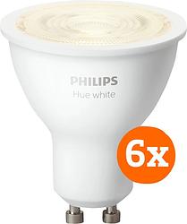 Foto van Philips hue white gu10 6-pack