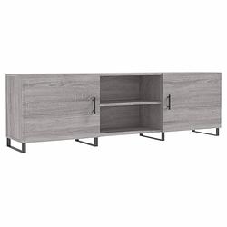 Foto van Infiori tv-meubel 150x30x50 cm bewerkt hout grijs sonoma eikenkleurig