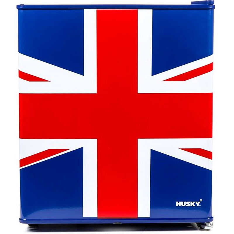 Foto van Husky kk50-278-nl-hu - mini koelkast - engelse vlag - verenigd koninkrijk - 43 liter - retro