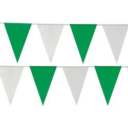 Foto van Tib vlaggenlijn 10 meter polyetheen wit/groen