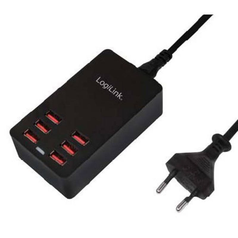 Foto van Logilink pa0139 usb-oplader thuis uitgangsstroom (max.) 6400 ma 6 x usb automatische detectie