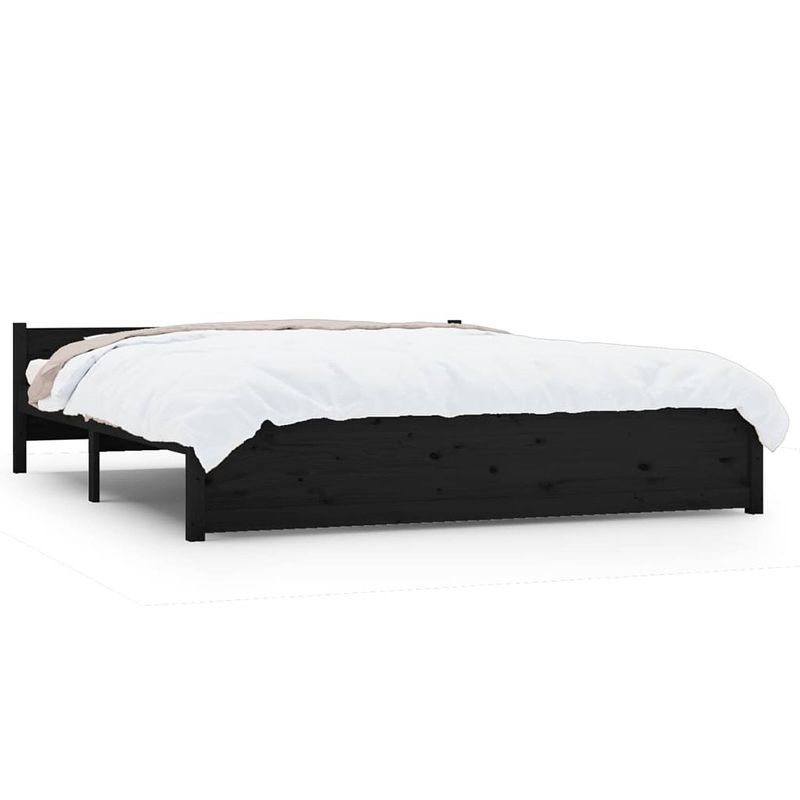 Foto van The living store houten bedframe - modern - slaapkamermeubilair - 205.5 x 205.5 x 51 cm - ken- comfortabel - the living