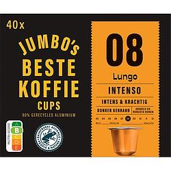 Foto van Jumbo'ss lungo intenso koffiecups 40 stuks