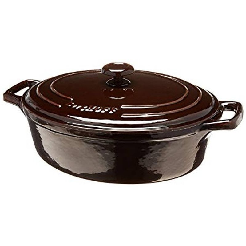 Foto van Berghoff gietijzeren braadpan met deksel (inhoud 4,5 liter)