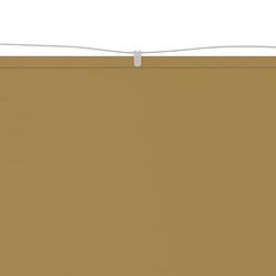 Foto van The living store balkonscherm - 140 x 420 cm - beige - oxford stof - waterbestendig - uv-bestendig