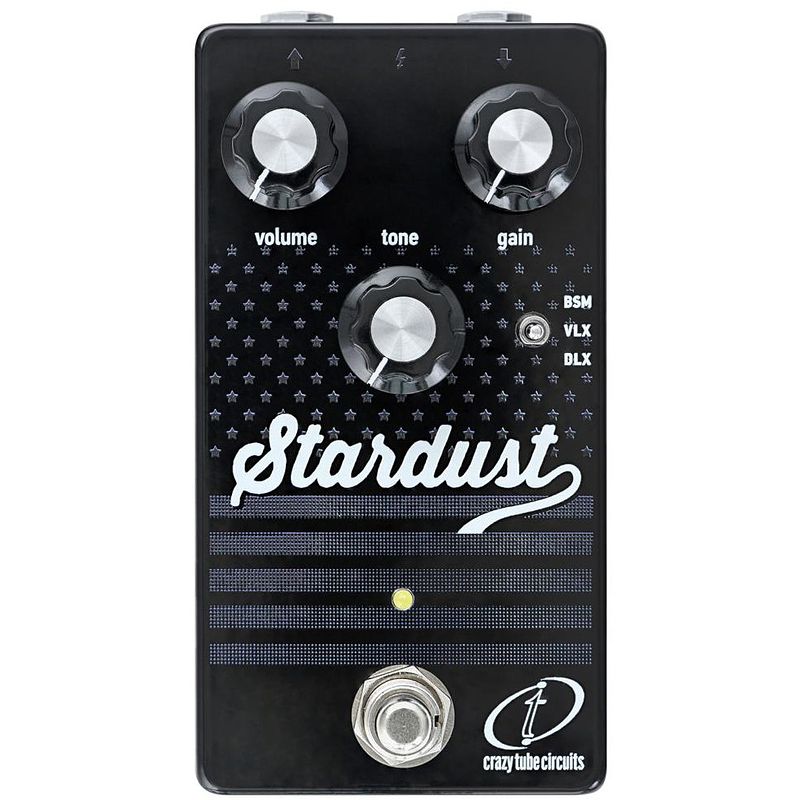 Foto van Crazy tube circuits stardust v3 blackface overdrive effectpedaal