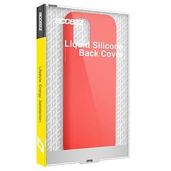 Foto van Accezz liquid silicone backcover samsung galaxy s24 ultra telefoonhoesje rood