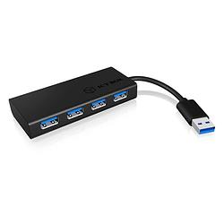 Foto van Icy box ib-ac6104-b usb 3.2 gen 1-hub 4 poorten zwart