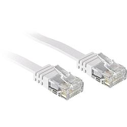 Foto van Lindy 47505 rj45 netwerkkabel, patchkabel cat 6 u/utp 10.00 m wit snagless 1 stuk(s)