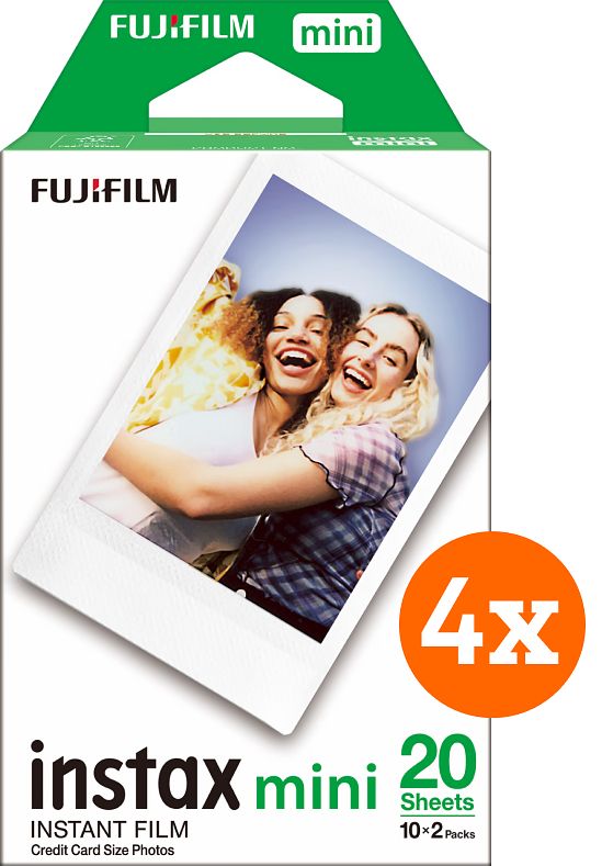 Foto van Fujifilm instax mini colorfilm glossy 10x2 pak 4 pack