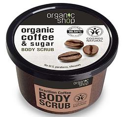 Foto van Organic shop brazilian coffee body scrub
