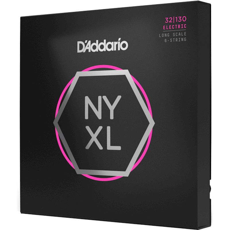 Foto van D'saddario nyxl32130 nickel plated steel regular light 32-130 snaren voor 6-snarige basgitaar