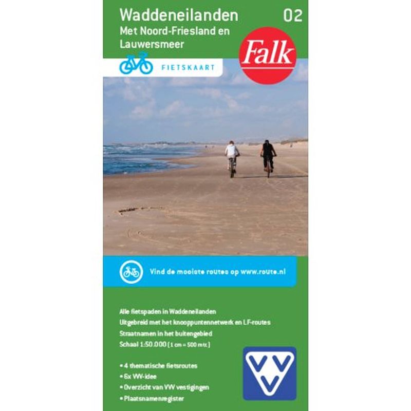 Foto van Waddeneilanden - falkplan fietskaart