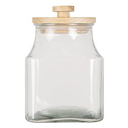 Foto van Clayre & eef voorraadpot deksel ø 15*23 cm / 2800 ml transparant glas