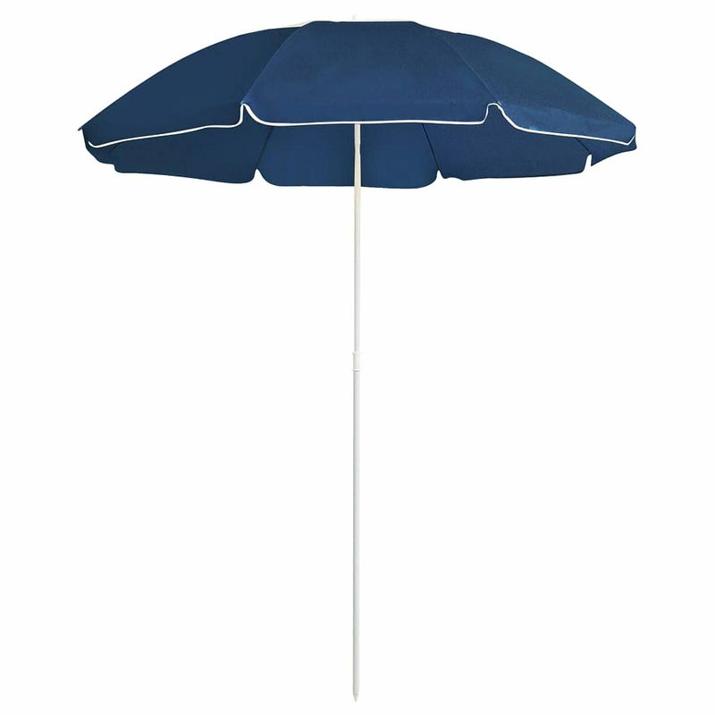 Foto van Vidaxl parasol met stalen paal 180 cm blauw