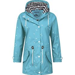 Foto van Pro-x elements regenjas dames met capuchon polyester/polyurethaan blauw mt 40