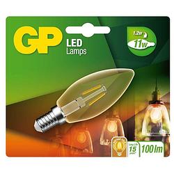 Foto van Gp filament-led lamp vintage gold kaars 1,2w e14