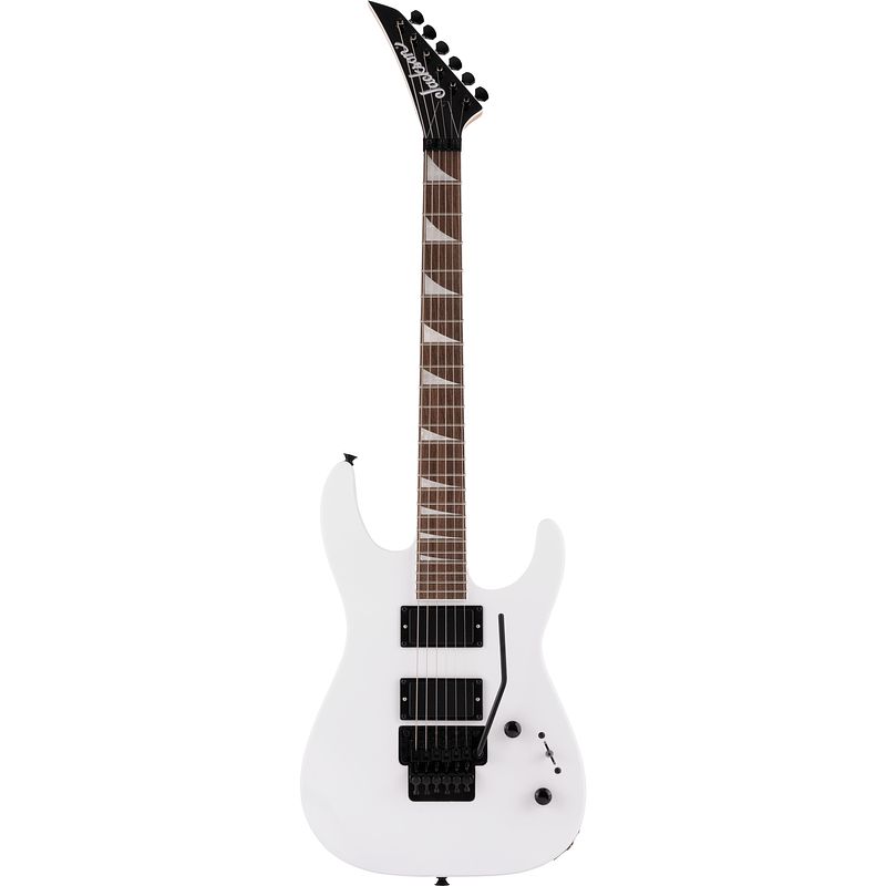 Foto van Jackson x series dinky dk2x snow white elektrische gitaar met floyd rose