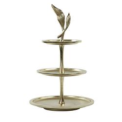 Foto van Light&living etagere 3 laags ø30x51 cm foglia goud