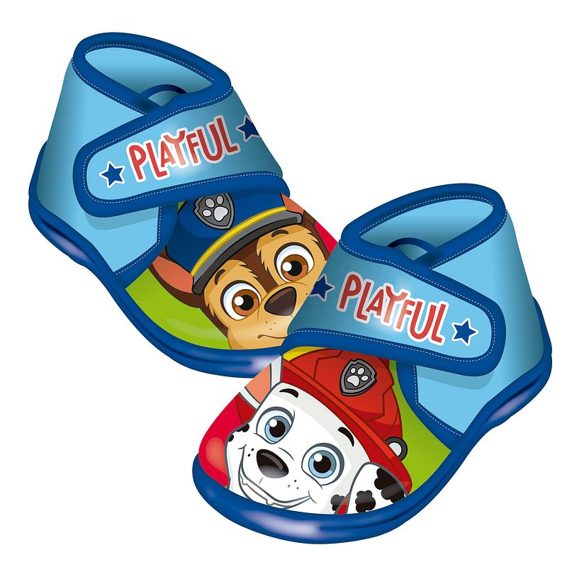 Foto van Nickelodeon pantoffels paw patrol junior polyester blauw mt 23