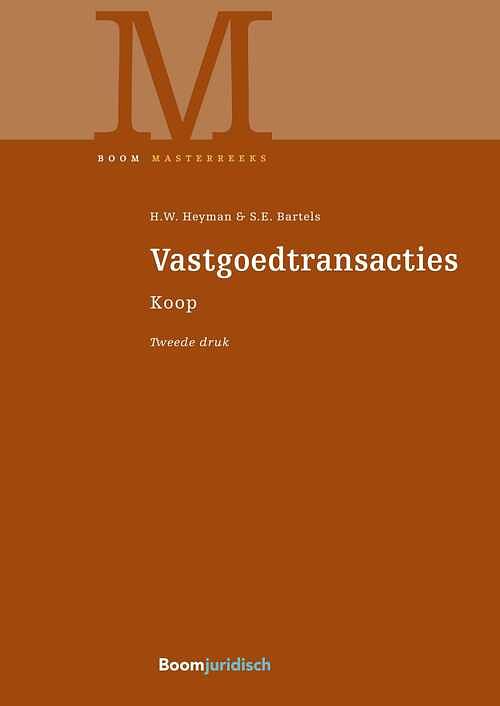 Foto van Vastgoedtransacties - h.w. heyman, s.e. bartels - ebook (9789089740540)