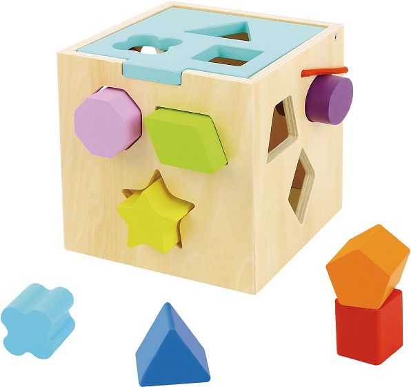 Foto van Tooky toy shape sorter houten vormenstoof 12+ maanden 13 delig