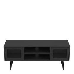 Foto van Demeyere tv-meubel broadway - mat zwart - 45x110x35 cm - leen bakker