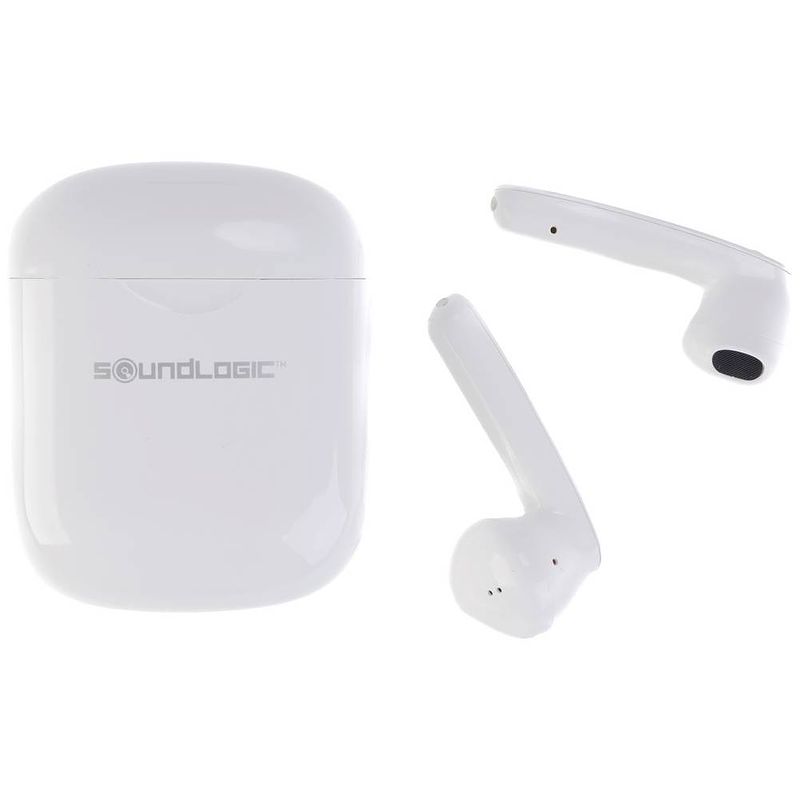 Foto van Soundlogic tws earbuds in ear oordopjes bluetooth wit