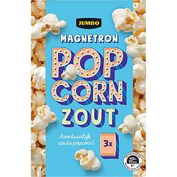 Foto van Jumbo magnetron popcorn zout 3 x 90g