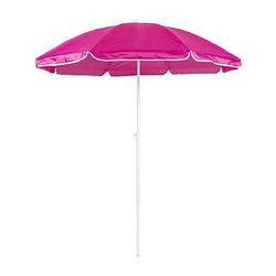 Foto van Roze strand parasol van nylon 150 cm - parasols