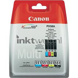 Foto van Canon cli-551 zwart en kleur cartridge