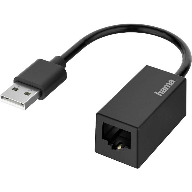 Foto van Hama hama netwerkadapter 10 / 100 mbit/s lan (10/100 mbit/s), usb 2.0