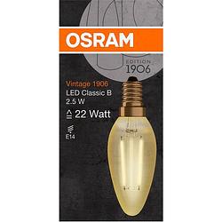 Foto van Osram 4058075293212 led-lamp energielabel f (a - g) e14 kaars 3 w warmwit (ø x l) 35.0 mm x 100.0 mm 1 stuk(s)