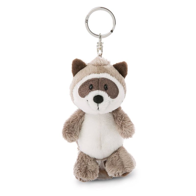 Foto van Nici sleutelhanger wasbeer junior 10 cm pluche/polyester bruin