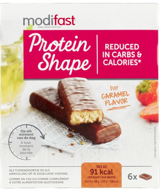 Foto van Modifast protein shape snackreep caramel