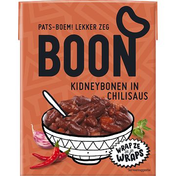 Foto van Boon kindeybonen in chilisaus 380g bij jumbo