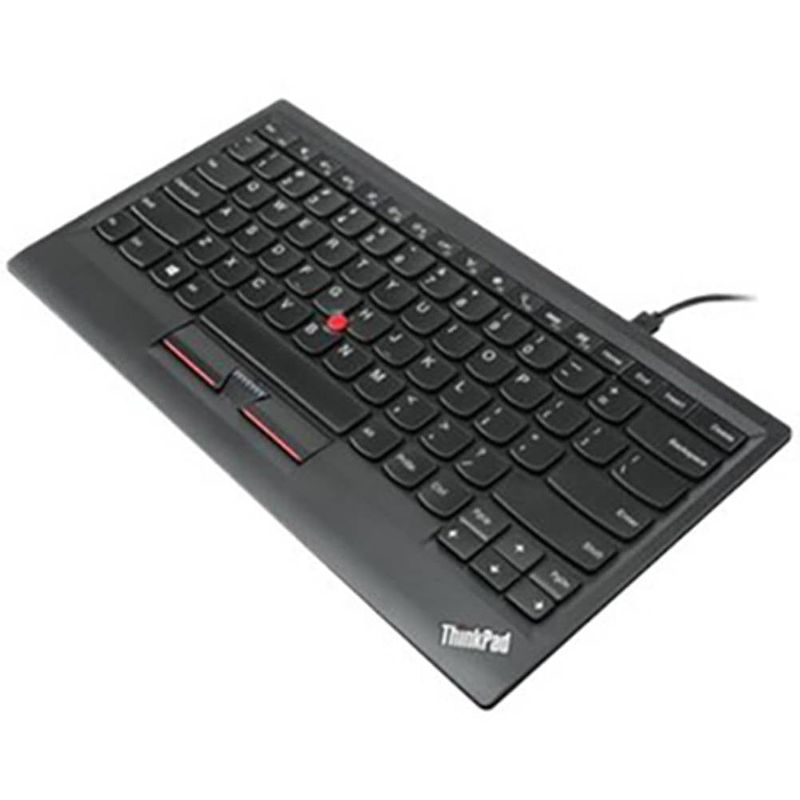 Foto van Lenovo trackpoint belgian/french toetsenbord usb azerty, belgisch zwart