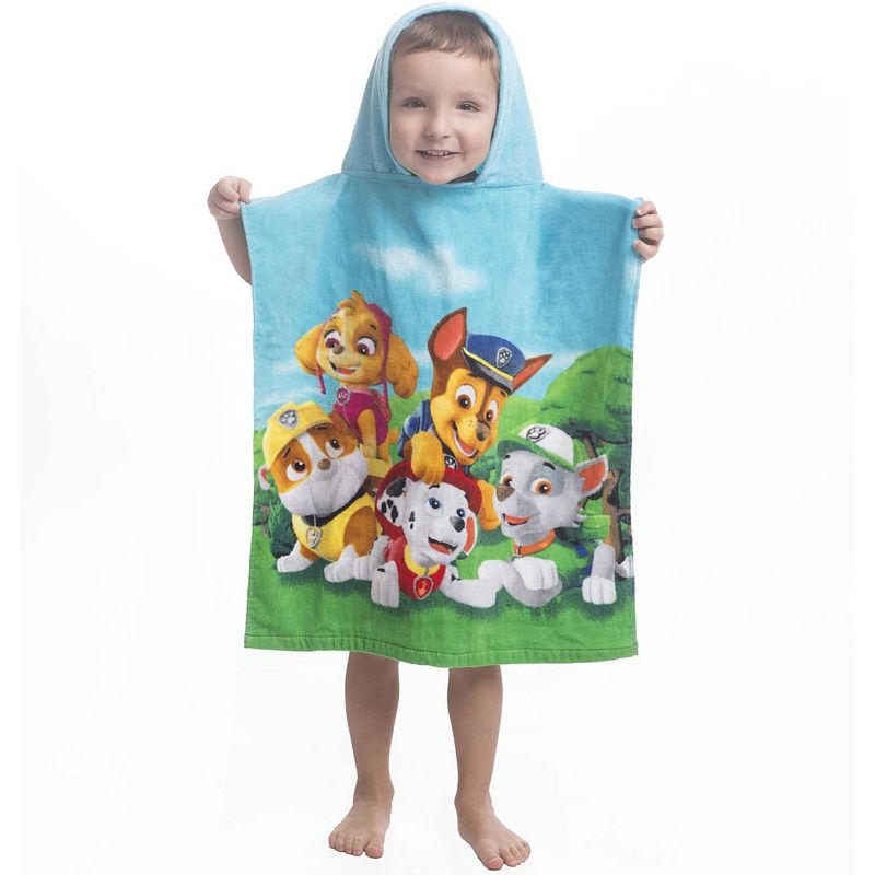 Foto van Paw patrol - poncho - 55x115 cm - multi