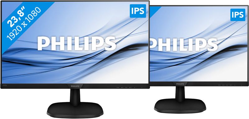 Foto van 2x philips 243v7qdab