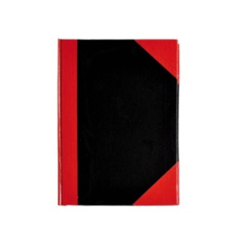 Foto van Verhaak notitieboek a6 karton/papier zwart/rood/wit