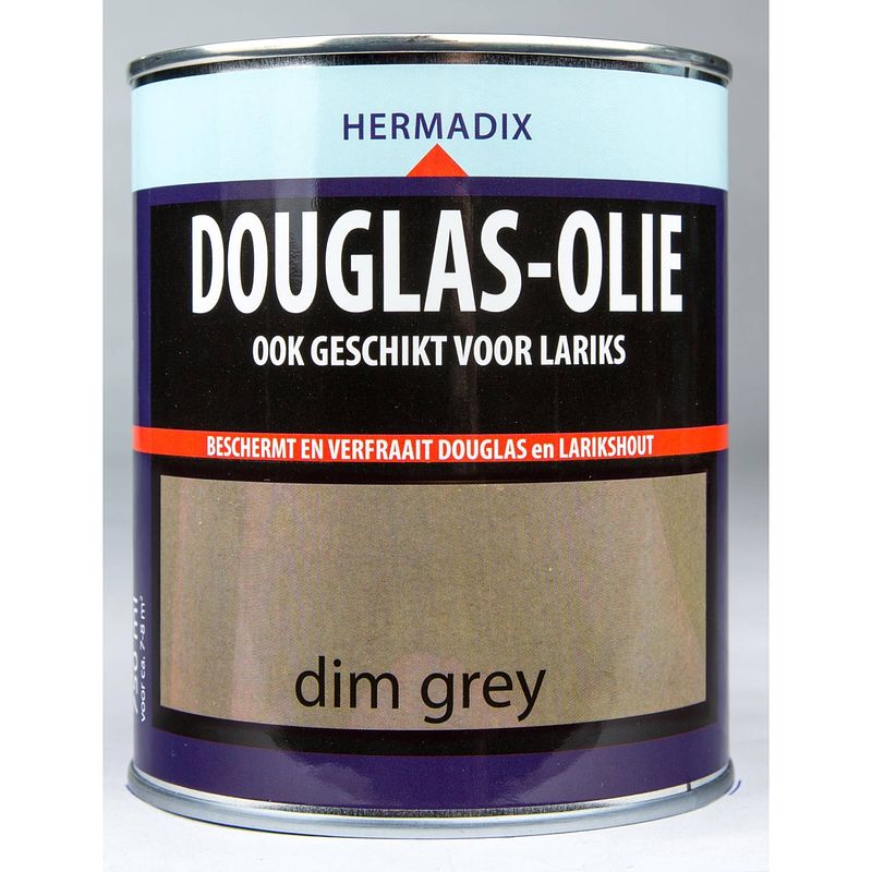 Foto van Hermadix - 2 stuks douglas olie dim grey 750 ml