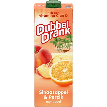 Foto van Dubbeldrank sinaasappel & perzik 1l bij jumbo