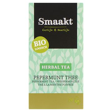 Foto van Smaakt biologisch herbal pepermunt thee 20 theezakjes 30g bij jumbo